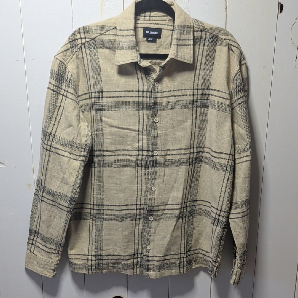 🦜Pull&Bear heavy-duty button up